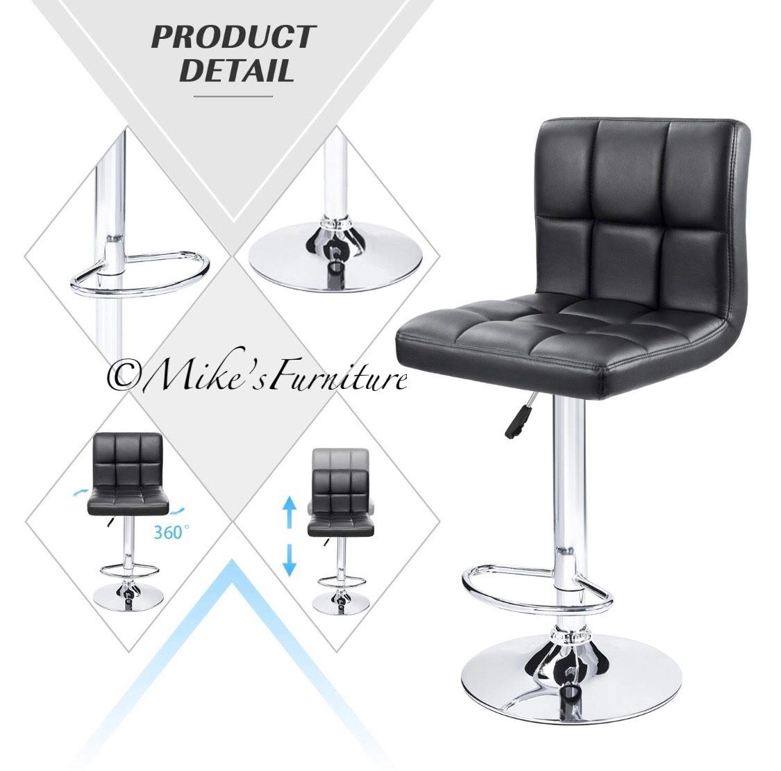 New Household Adjustable Bar Stools (5 Colors Available ) Black White Gray Brown Red