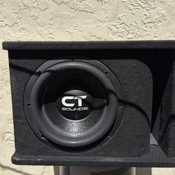 Ct sounds 10 inch subwoofer up to 1300W with speaker wire and remote bass knob