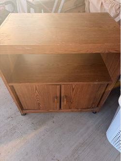 Wood 2-Drawer File Cabinet