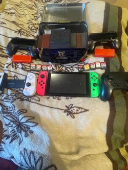 no refund Nintendo Switch Bundle + 10 Games + Pokémon Cards + Controllers + Extras