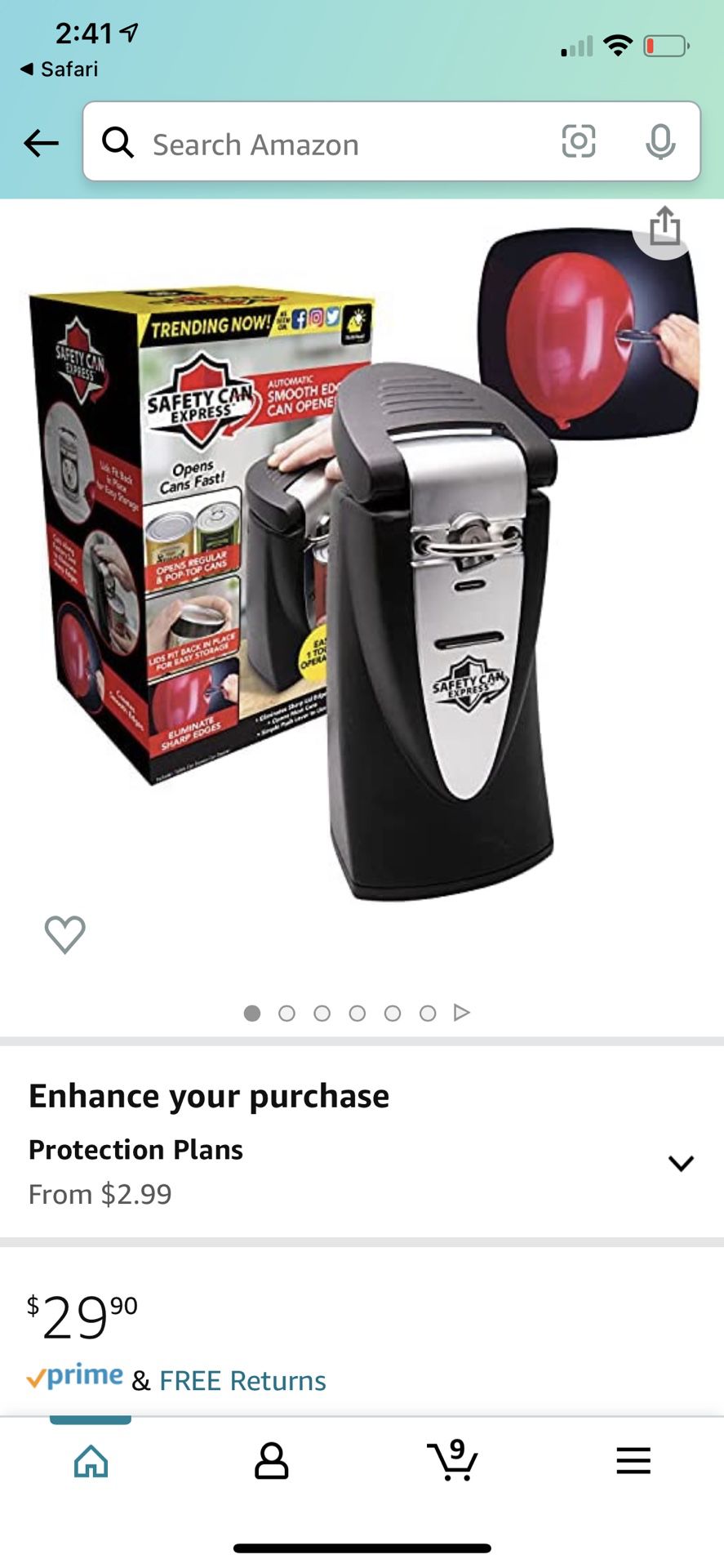 Bella Electrical Extra Tall Can Opener Red for Sale in Compton, CA - OfferUp