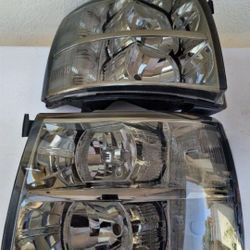 07-13 Chevrolet Silverado Headlights Luces Micas Calaveras Faros Faroles Focos Headlamps Chevy