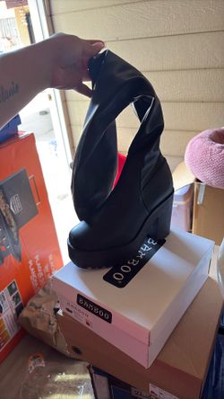 Black Knee High Boots