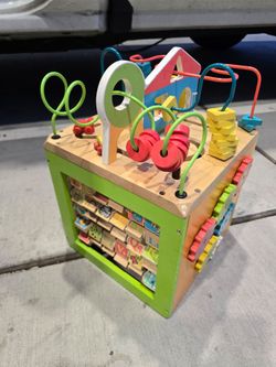 Battat Wooden Activity Cube