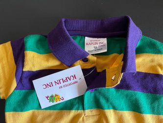 Mardi Gras Onesie 12 Months