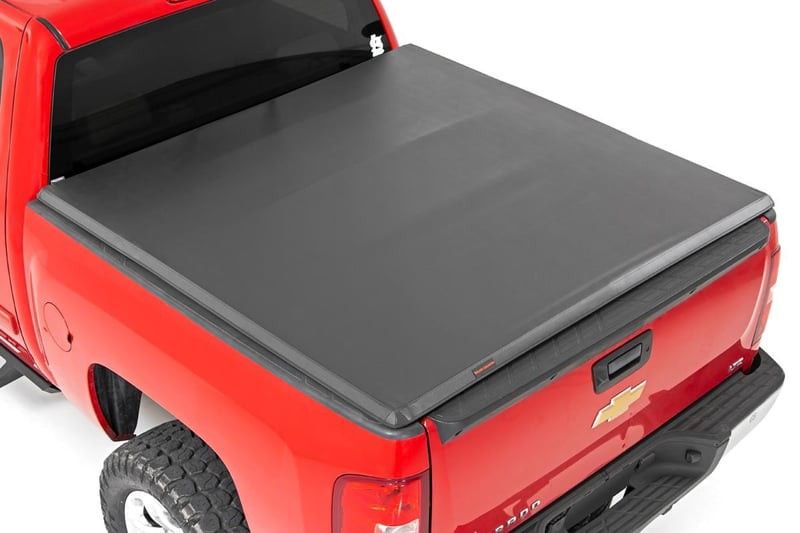 RC Soft Tri-Fold Bed Cover For Chevy/GMC 1500/2500HD/3500HD (07-14)