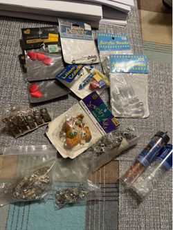 Beads, ear posts, pins
