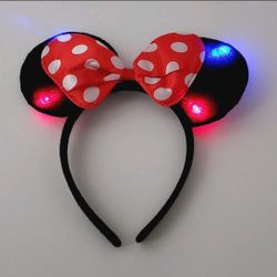 Minnie Light-Up Headband Minnie Mouse Headband With Light Diadema De Minnie Mouse