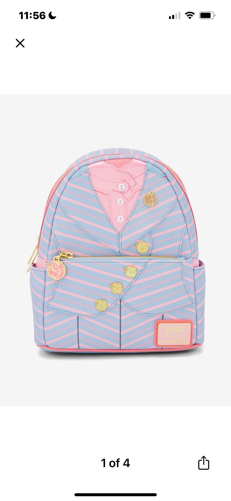 Loungefly Wicked Glinda Shiz University Mini Backpack