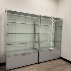 Lighted Glass Display Cases show case