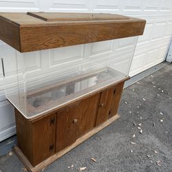 Acrylic Reptile terrarium and wood stand