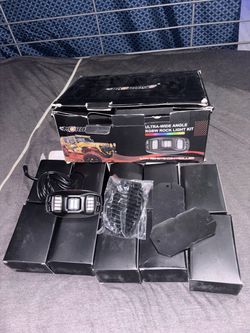 Ultra wide angle rgbw rock lights kit