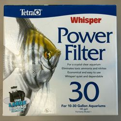 Tetra Whisper Power Filter 30. Brand New 