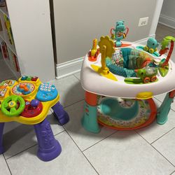 Baby Activity Table And Exersaucer 