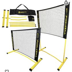 Granite Sports Mini Pickleball Net 4 ft. Pickleball Dink Training Rebounder Net, Fully Adjustable and Regulation Height, Quick Set Up Design, Lightwei