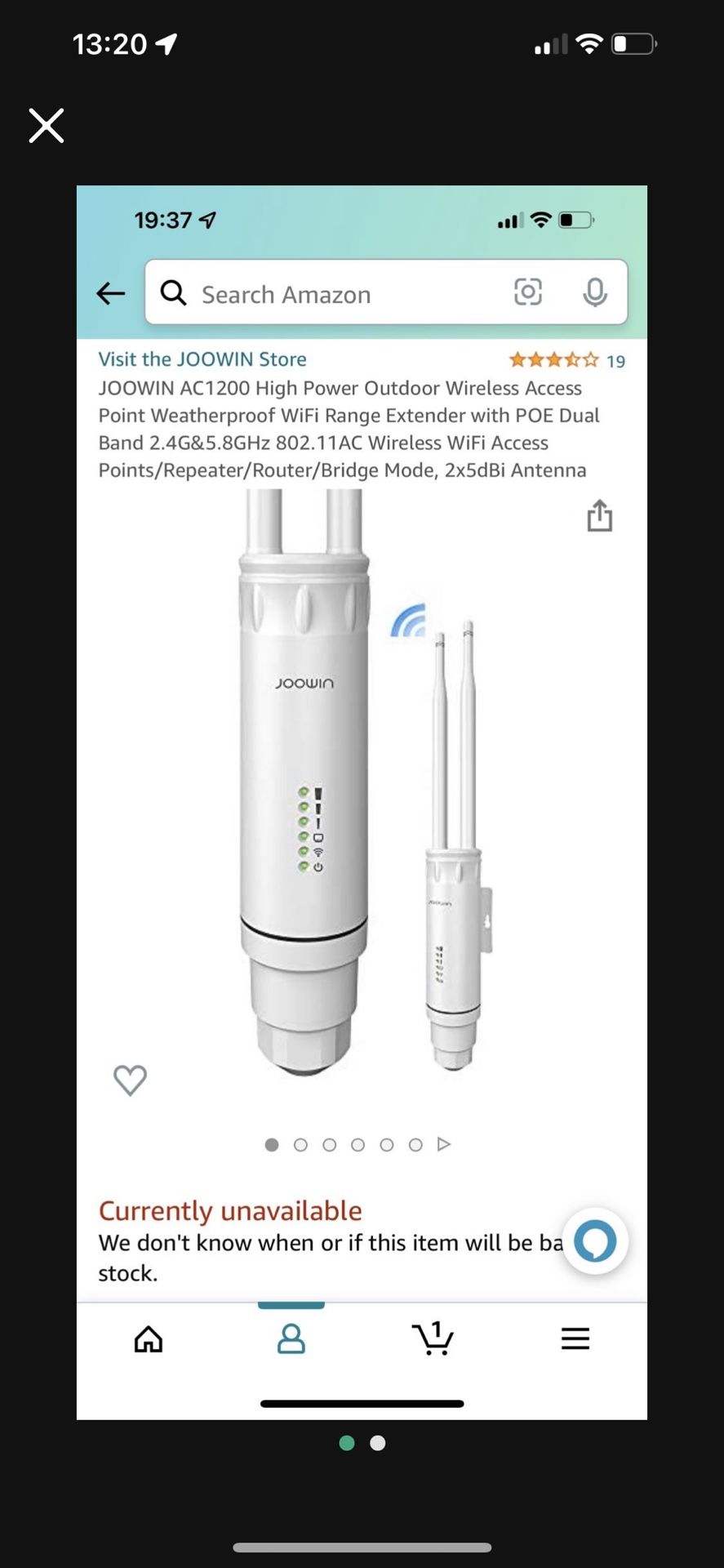 JOOWIN AC1200 High Power Outdoor Wireless Access Point