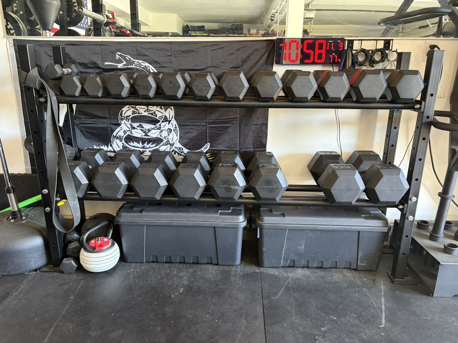 Dumbbell Set with rack 