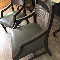 Two Sturdy Armchairs 