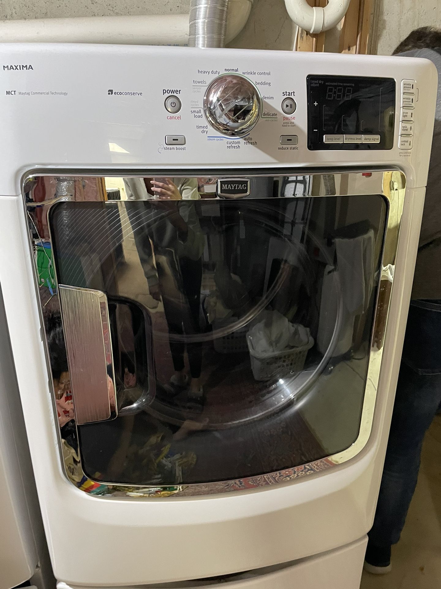 Maytag Maxima Commercial Technology Front Load Dryer 