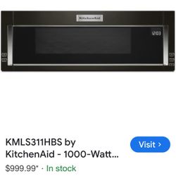 KitchenAid Over-the-Range Microwave – Excellent Condition