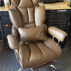 Office Chair with Lumbar Support & Leg Rest