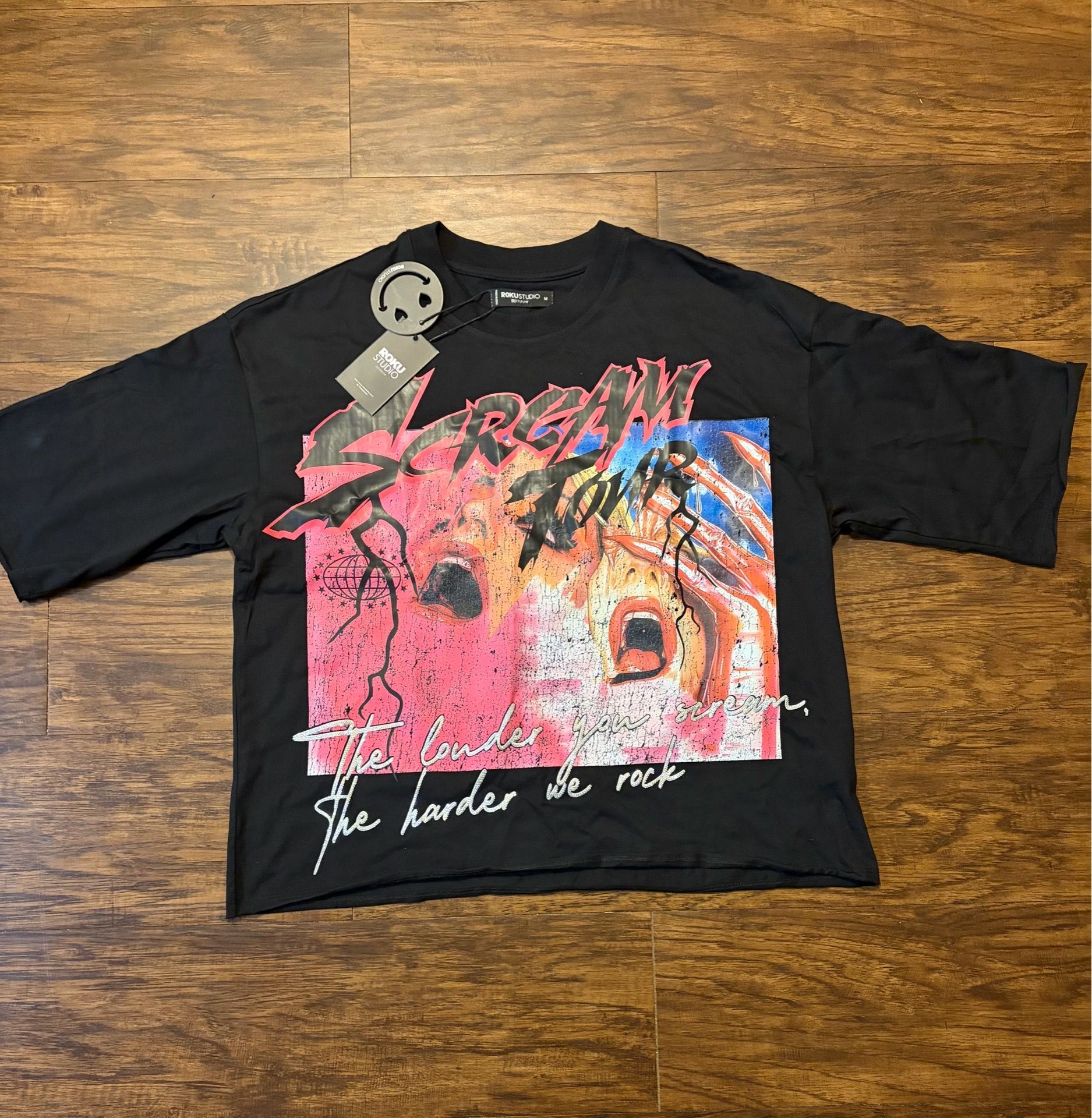 Rebel shirt cropped multi color