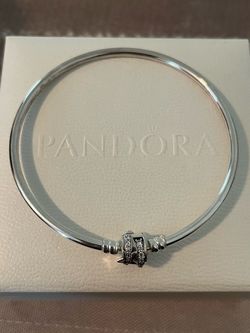 Pandora Silver Bangle Bracelet with Clasp