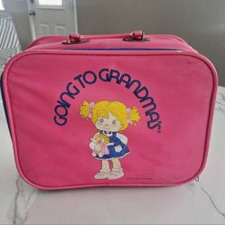 Vintage Mercury Luggage GOING TO GRANDMA'S Kid's Suitcase 9.5"×12.5" - Doll Clothes Included 