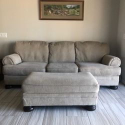 Couch and Ottoman 