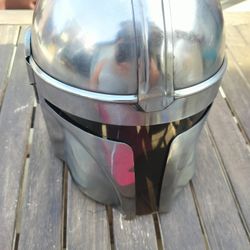 Medieval Mandalorian Helmet And Pauldrons