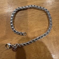 Tiffany Square Bracelet 7 1:4” Length 