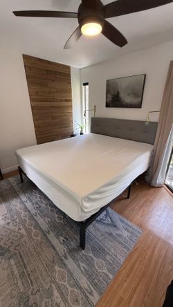 California King Bed (Mattress, Frame, and Headboard)