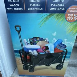 Folding Wagon With Brakes