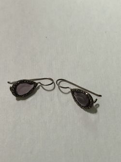 Earrings (Purple color)