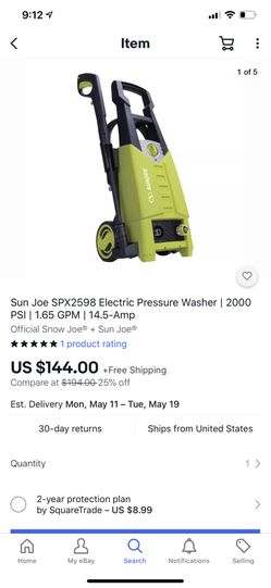 Prassuer washer spx2698 open box good work