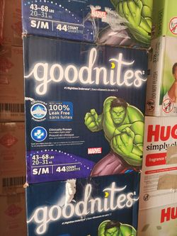 Goodnites S/M $20 Each Box. PRICE IS FIRM 