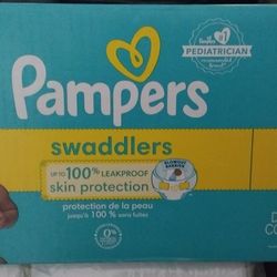 PAMPERS SWADDLERS SIZE 2 $23