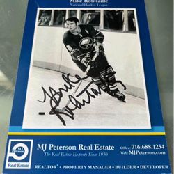 Buffalo Sabres Mike Robitaille Signed Poster Card