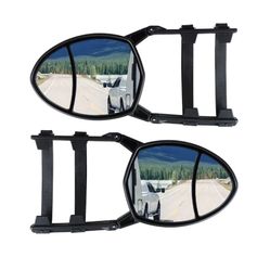 Piclafe Clamp On Tow Mirrors, Mirror Extenders For Towing,Universal Towing Mirror Fit Most Vehicle Car Truck, 2pcs