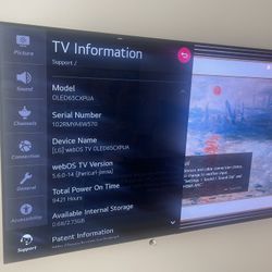 LG 4k Smart TV OLED65CXP 65" OLED