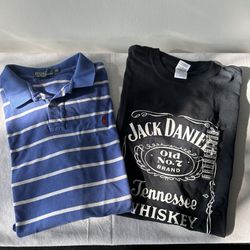 Ralph Lauren Polo And Jack Daniels Graphic Tee XL