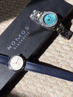 NOMOS, Campus, full set, display sapphire back - $280 option
