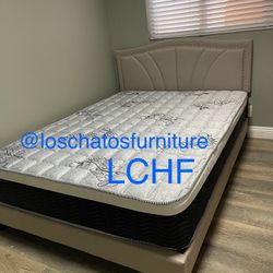 Queen Size Bed Frame With Mattress 