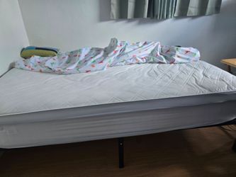 Queen  bed and frame.
