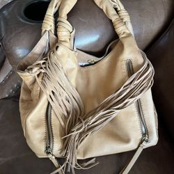 Lucky Brand Bohemian Leather Hand/shoulder Oversized Bag, In Like New Condition, Lots  Of Compartments, 