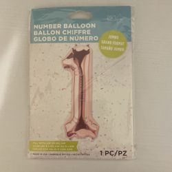 Number 1 Helium Balloon