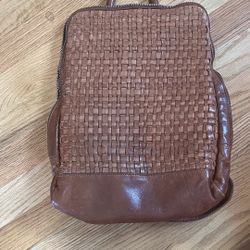Beautiful Woven Leather Backpack