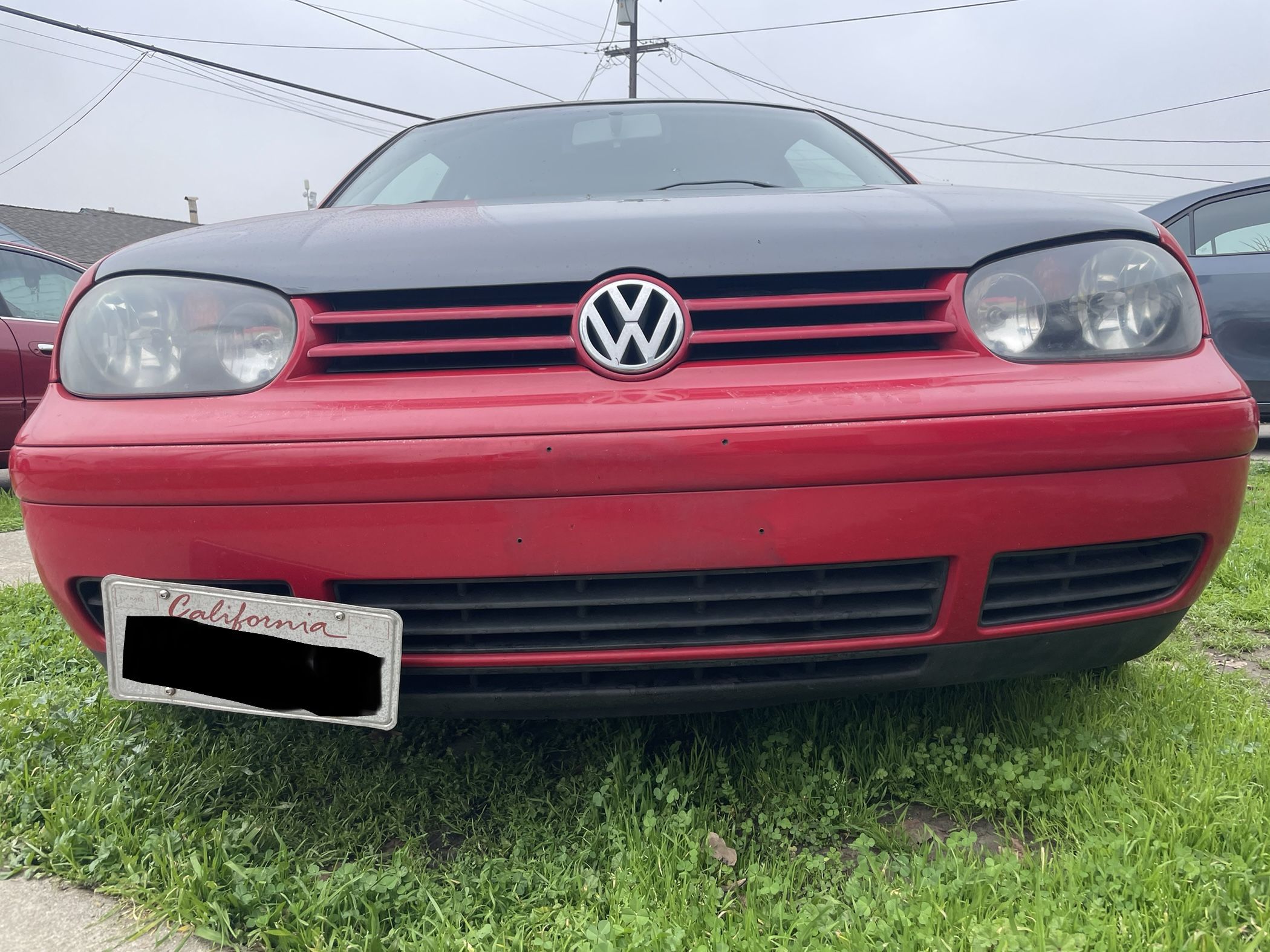 VW MK4 GTI Front Bumper W/ Valence and Side Markers Red