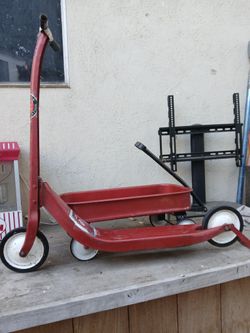 Vintage Radio Flyer Scooter And Wagon