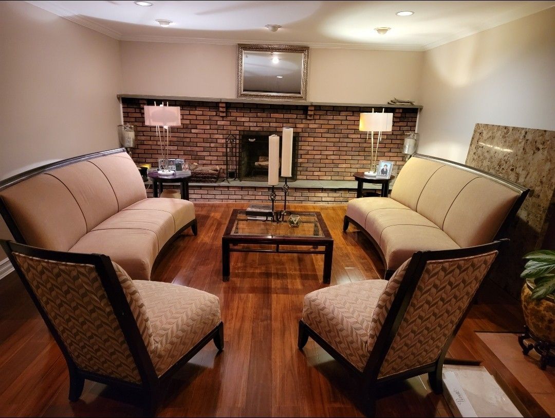 Cherry Wood Living Room Set